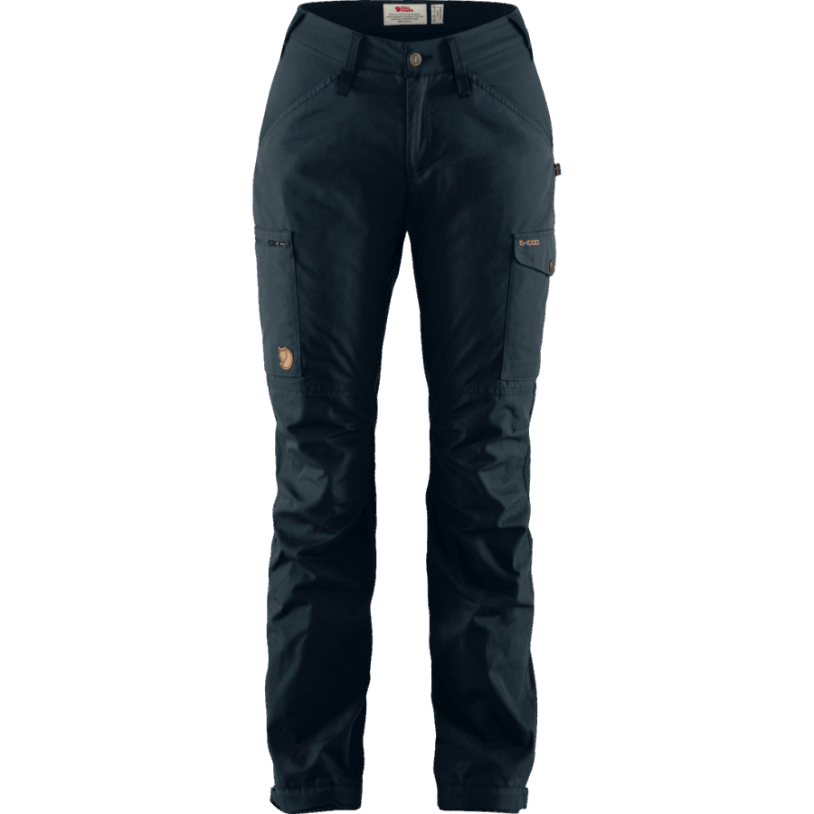 Dark Navy Fjällräven Kaipak Trousers Curved W