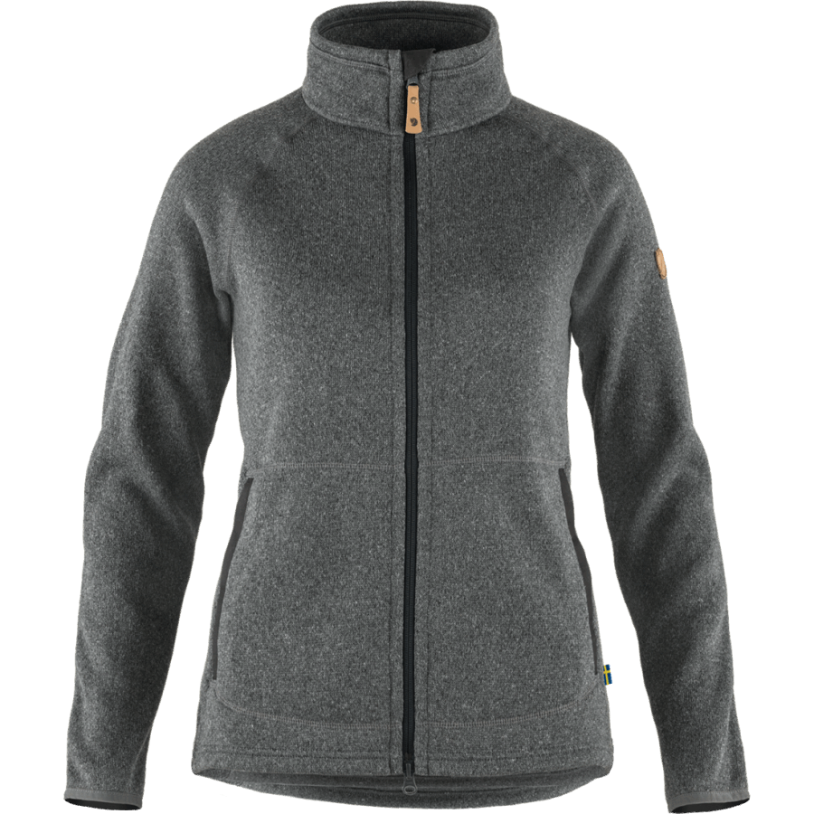 Fjällräven Dark Grey Övik Fleece Zip Sweater W