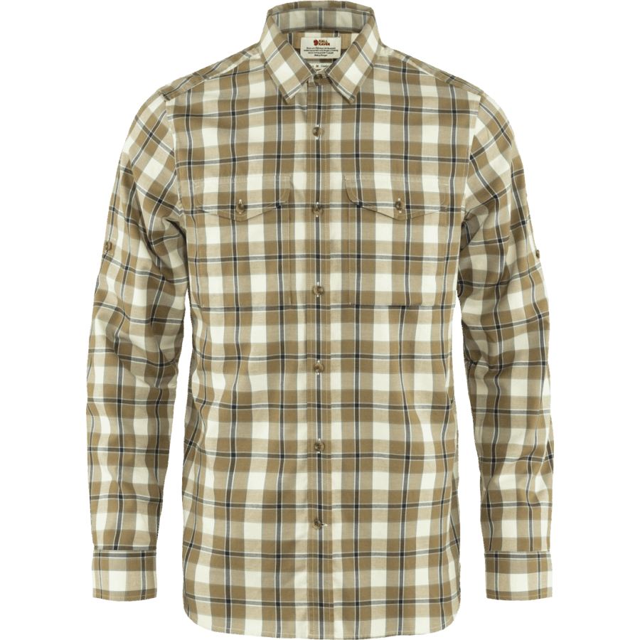 Fjällräven Singi Flannel Shirt Ls M Buckwheat Brown-Patina Green
