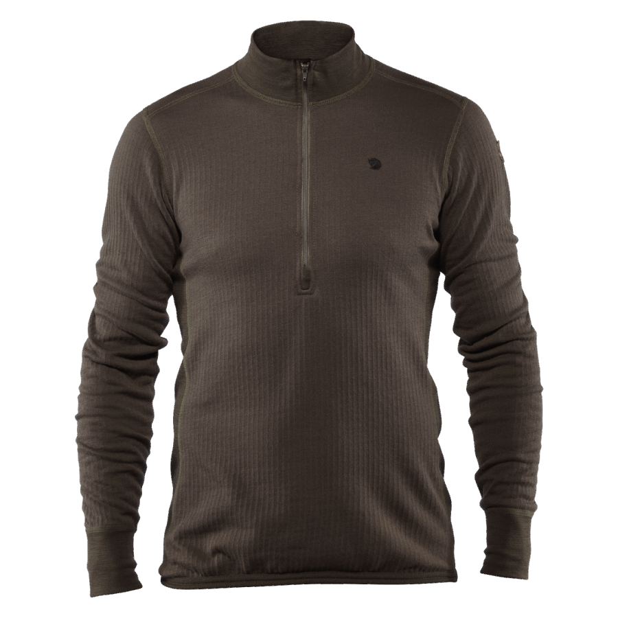 Värmland Woolterry Half Zip M Fjällräven Dark Olive