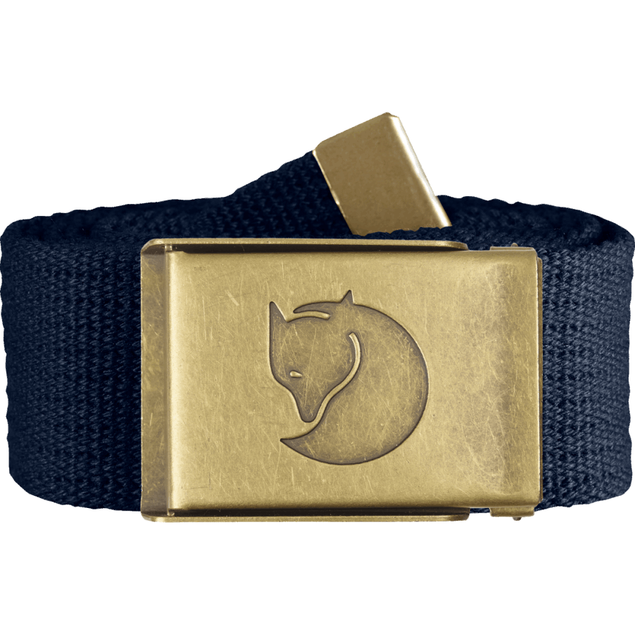 Mountain Grey Fjällräven Canvas Brass Belt 4Cm