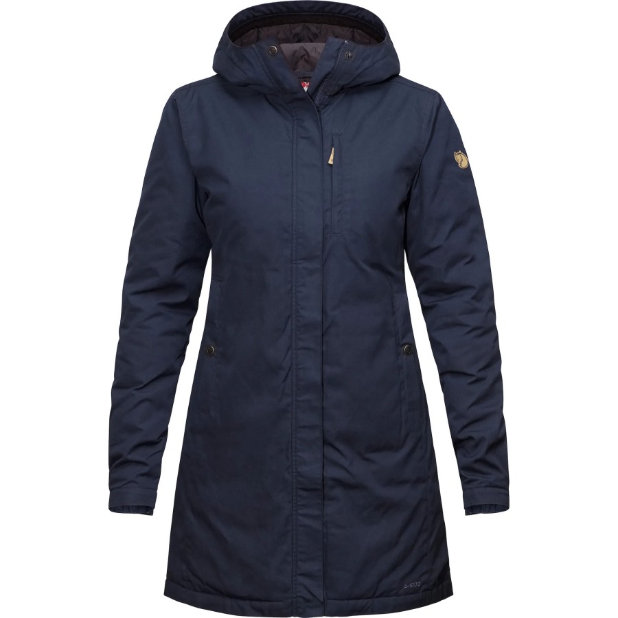 Dark Navy Kiruna Padded Parka W Fjällräven