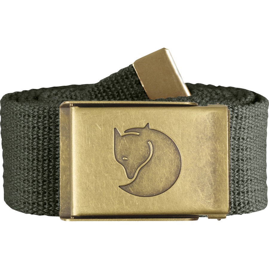 Canvas Brass Belt 4 Cm Fjällräven Mountain Grey