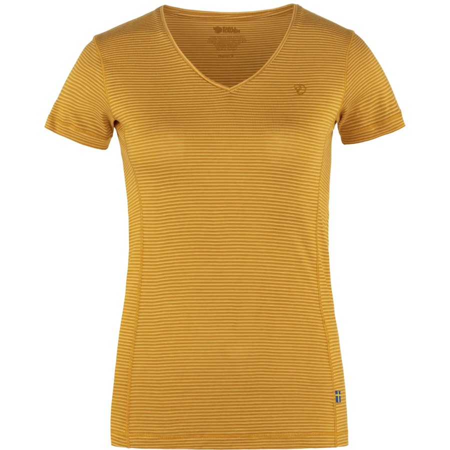 Abisko Cool T-Shirt W Fjällräven Mustard Yellow