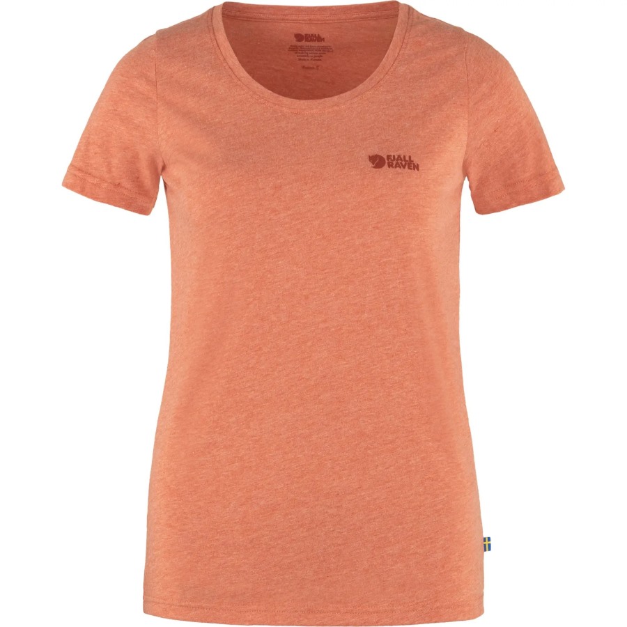 Rowan Red-Melange Logo T-Shirt W Fjällräven