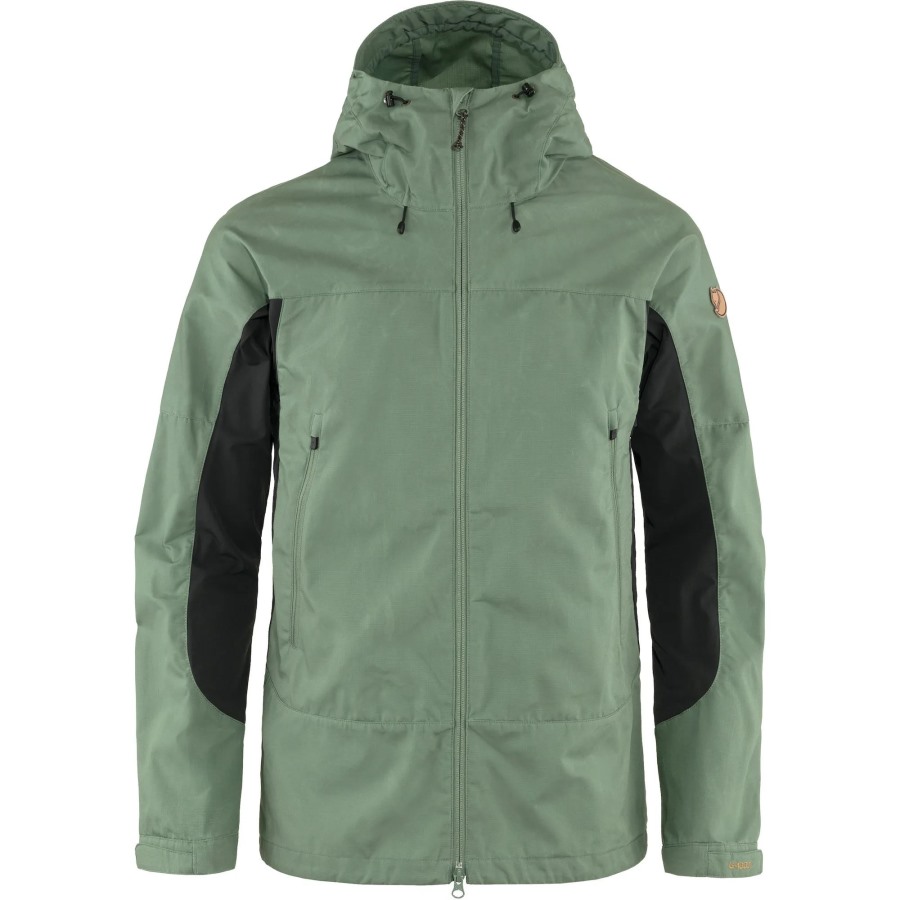 Abisko Lite Trekking Jacket M Fjällräven Patina Green-Dark Grey