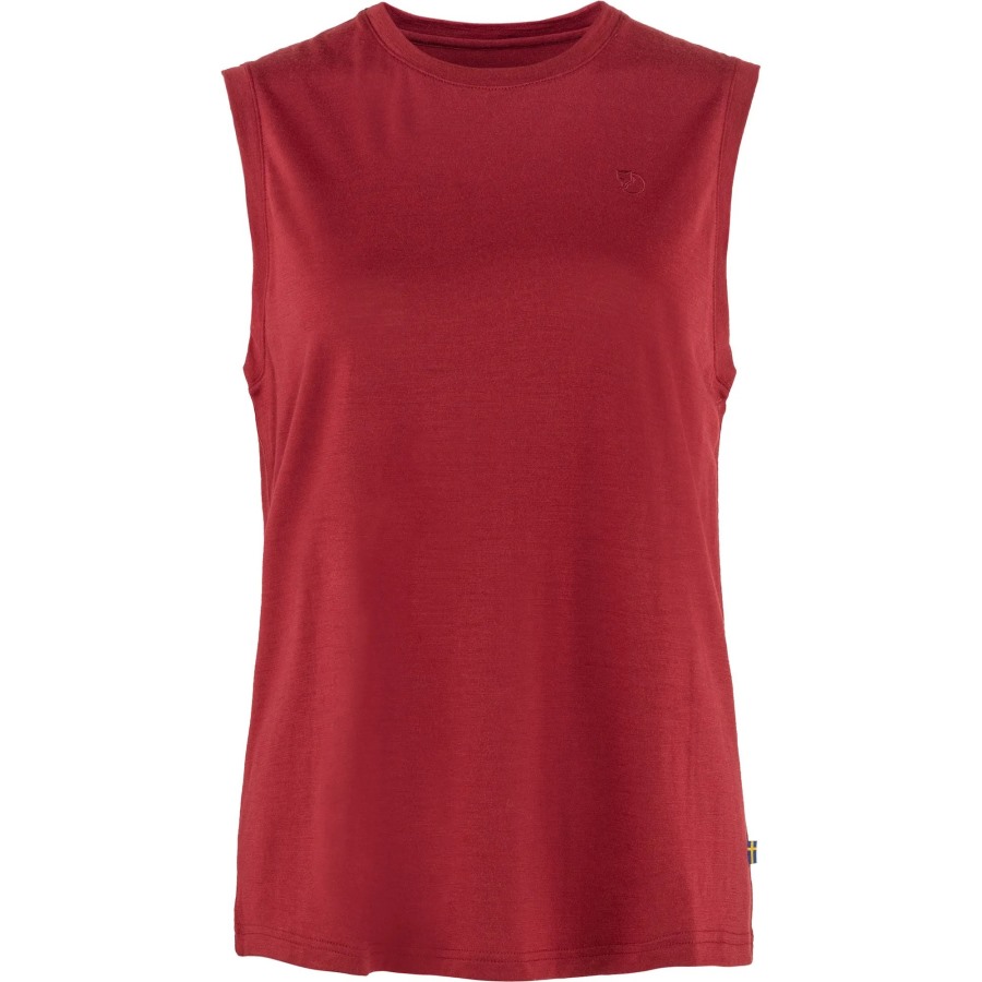 Abisko Wool Tank Top W Fjällräven Pomegranate Red