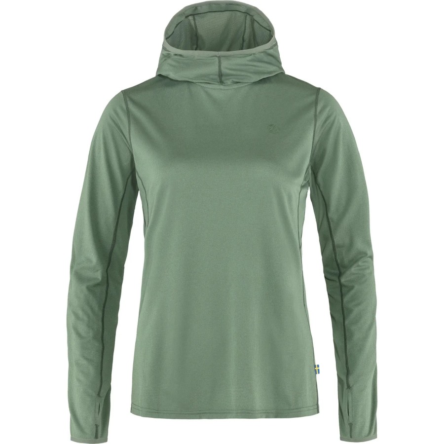 Abisko Sun-Hoodie W Fjällräven Patina Green