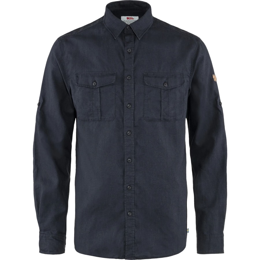 Fjällräven Dark Navy Övik Travel Shirt Ls M