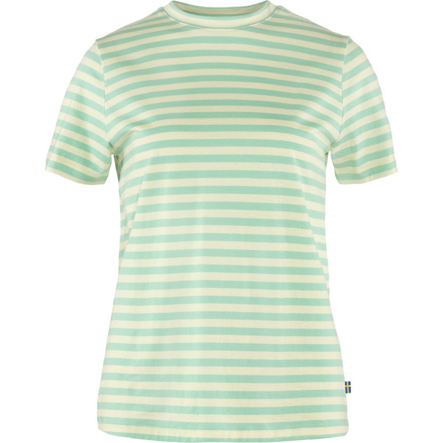 Sky-Chalk White Fjällräven Art Striped T-Shirt W