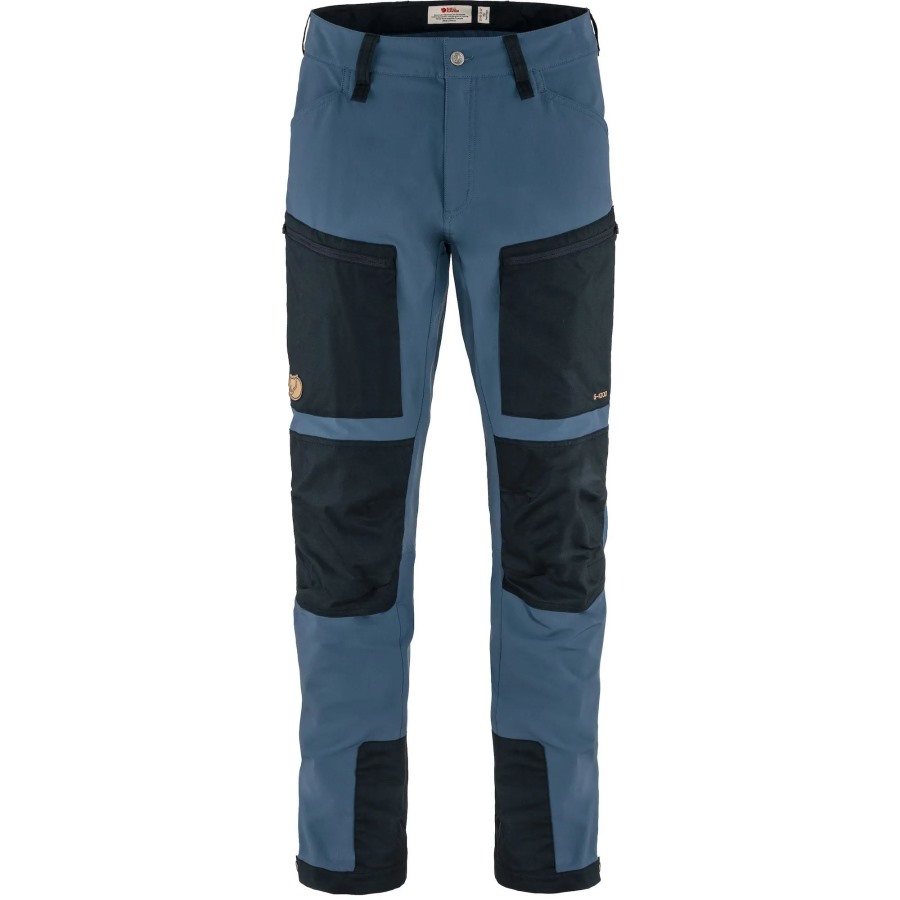 Keb Agile Trousers M Fjällräven Brand Indigo Blue-Dark Navy