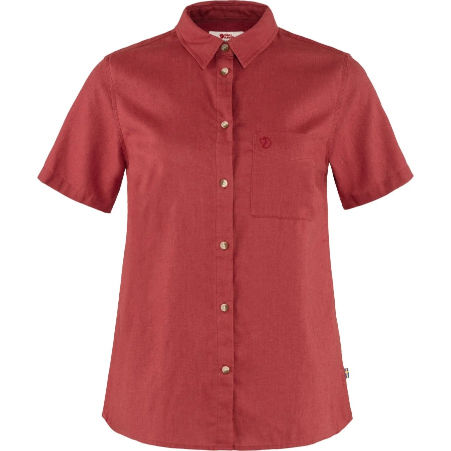 Fjällräven Övik Travel Shirt Ss W Raspberry Red