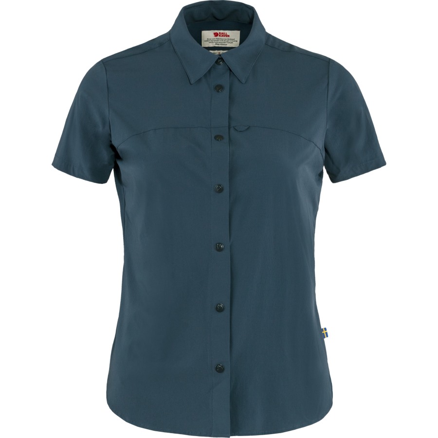 Navy High Coast Lite Shirt Ss W Fjällräven