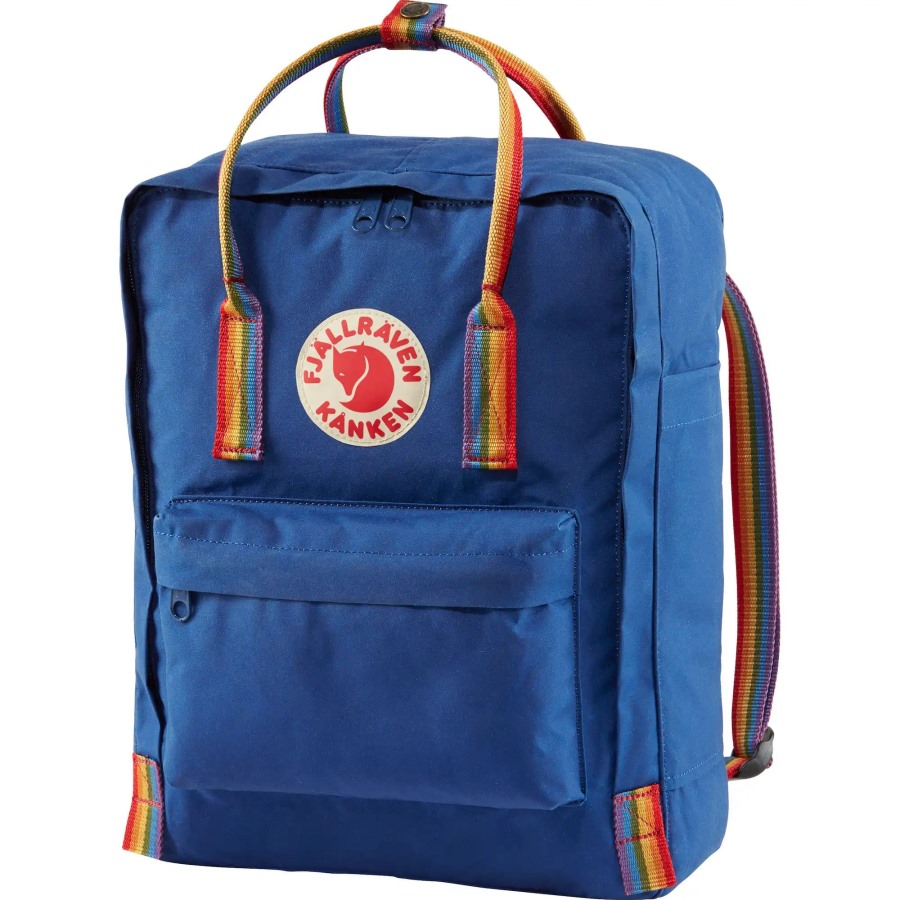 Fjällräven Kånken Rainbow Deep Blue-Rainbow Pattern