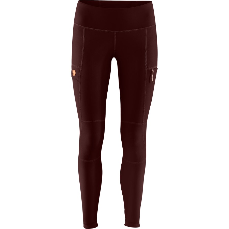 Abisko Trail Tights W Fjällräven Dark Garnet