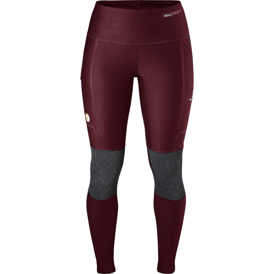 Dark Garnet Abisko Trekking Tights W Fjällräven Brand
