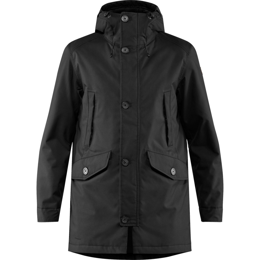 Black Fjällräven Brand Kiruna Lite Parka M