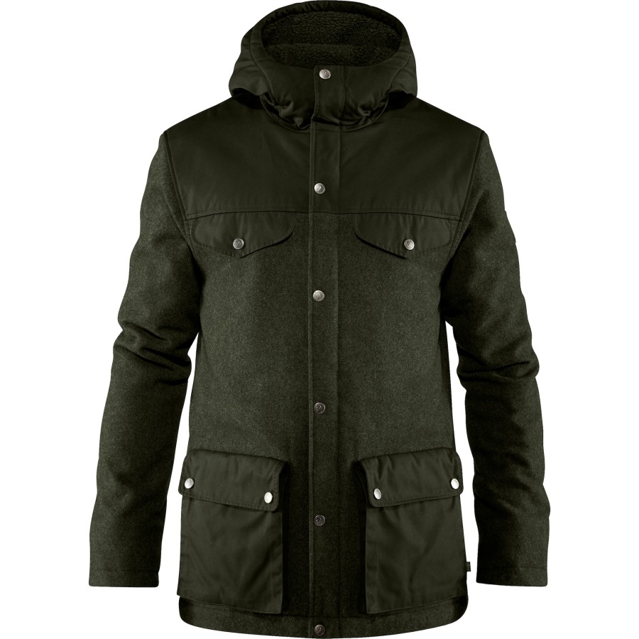 Fashion Fjällräven Greenland Re-Wool Jacket M Deep Forest