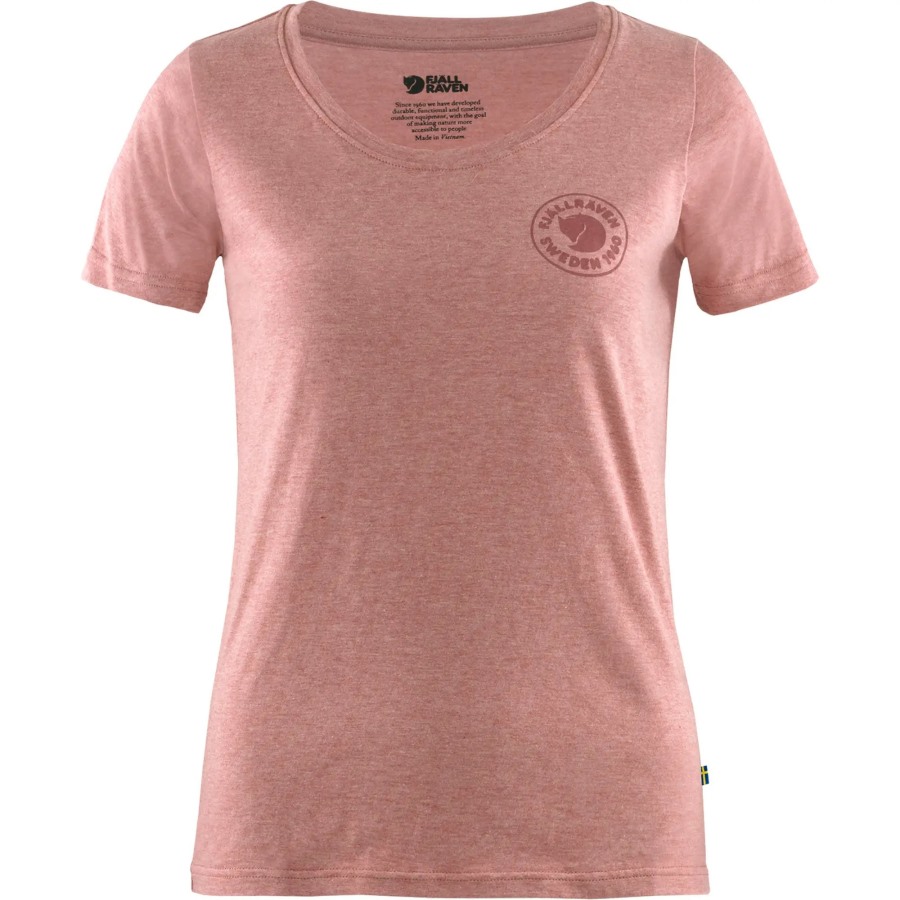 1960 Logo T-Shirt W Fjällräven Raspberry Red-Melange