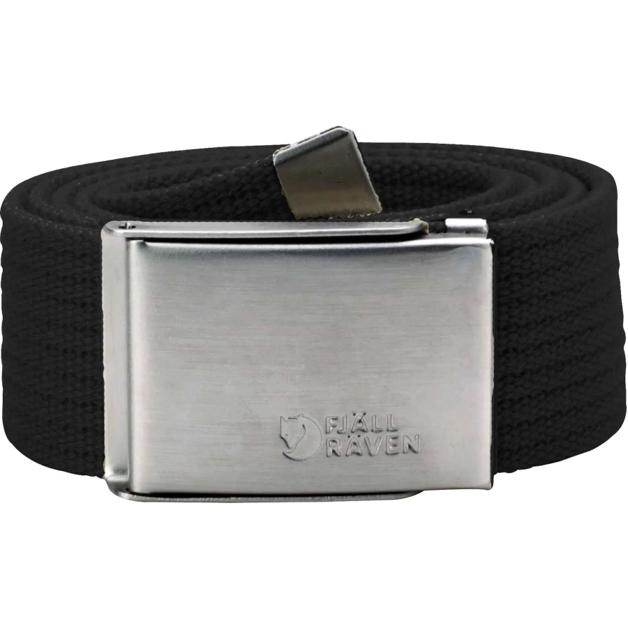 Black Canvas Belt Fjällräven Brand