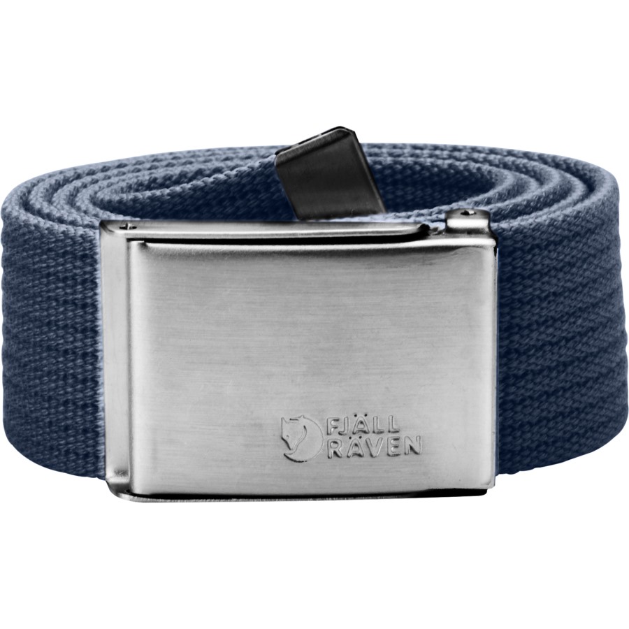 Dark Navy Fjällräven Brand Canvas Belt