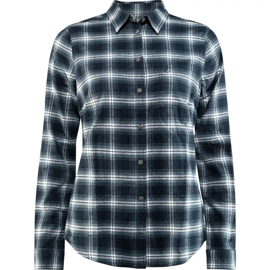 Dark Navy Övik Flannel Shirt W Fjällräven