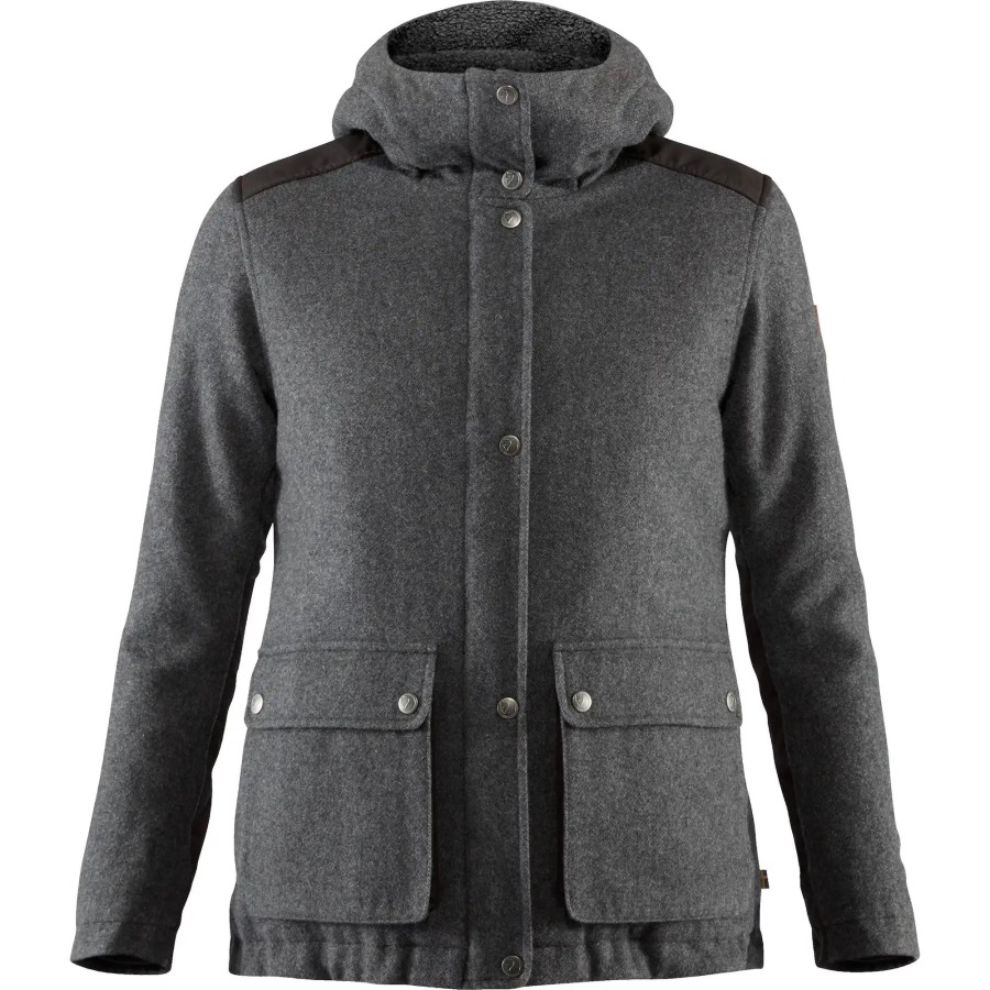 Grey Fjällräven Greenland Re-Wool Jacket W