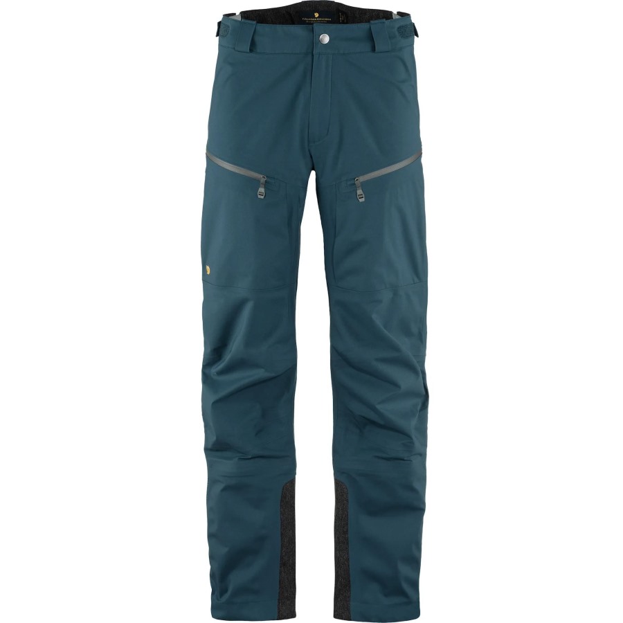Mountain Blue Bergtagen Eco-Shell Trousers M Fjällräven