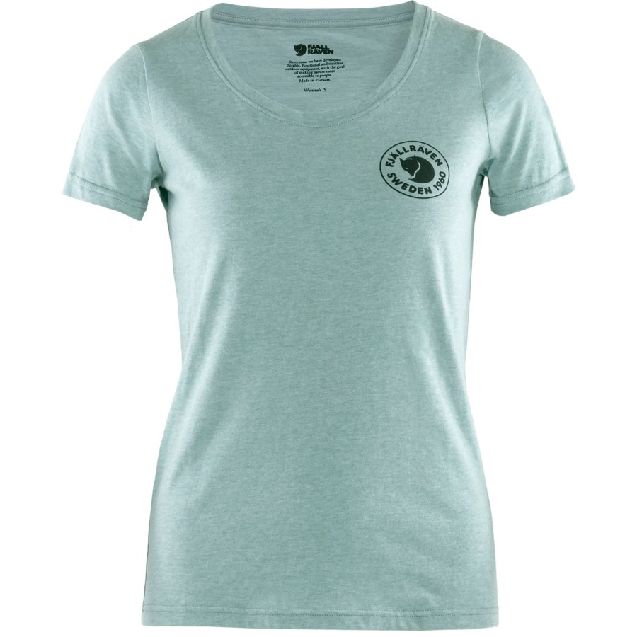 Clay Blue-Melange Fjällräven 1960 Logo T-Shirt W