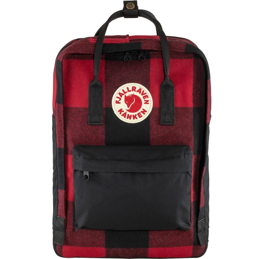 Kånken Re-Wool Laptop 15 Fjällräven Red-Black