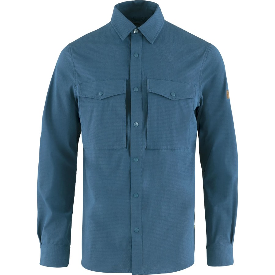Abisko Trekking Shirt M Fjällräven Uncle Blue