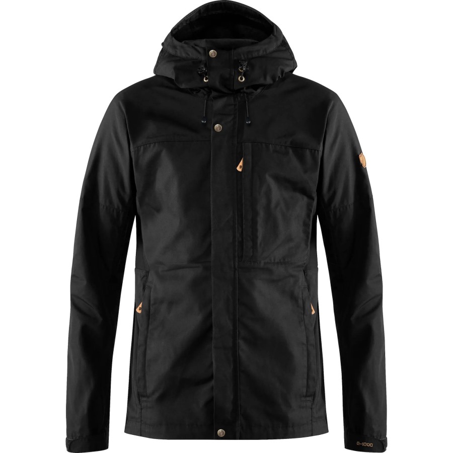 Black Fjällräven Brand Kaipak Jacket M