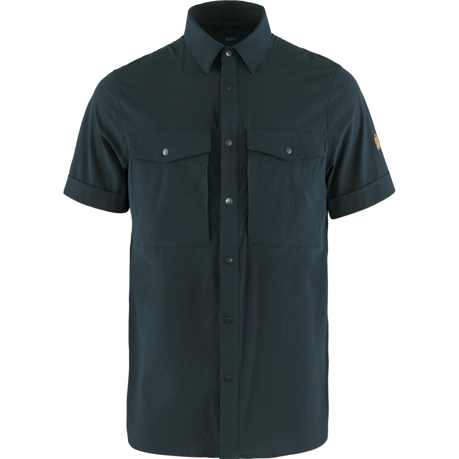 Fjällräven Abisko Trekking Shirt Ss M Dark Navy