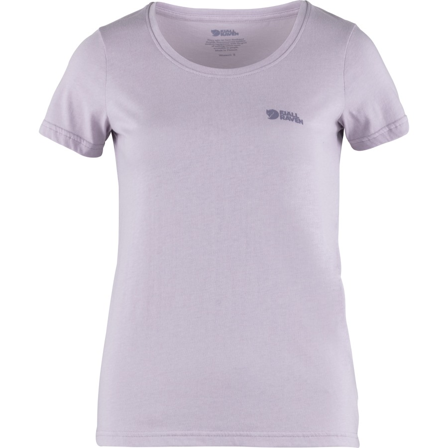 Pastel Lavender Fjällräven Logo T-Shirt W