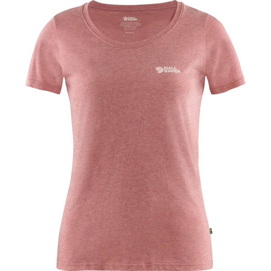 Fjällräven Logo T-Shirt W Raspberry Red-Melange