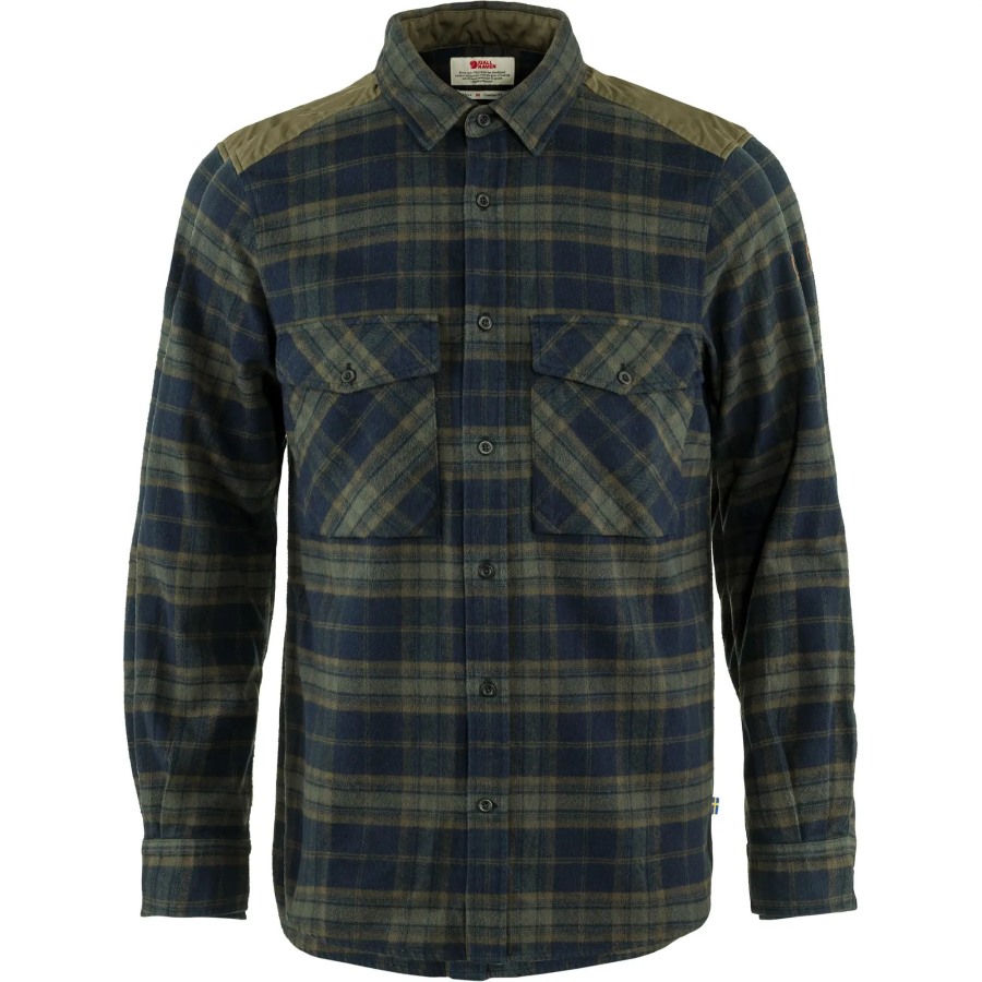 Dark Navy-Basalt Fjällräven Övik Twill Shirt M