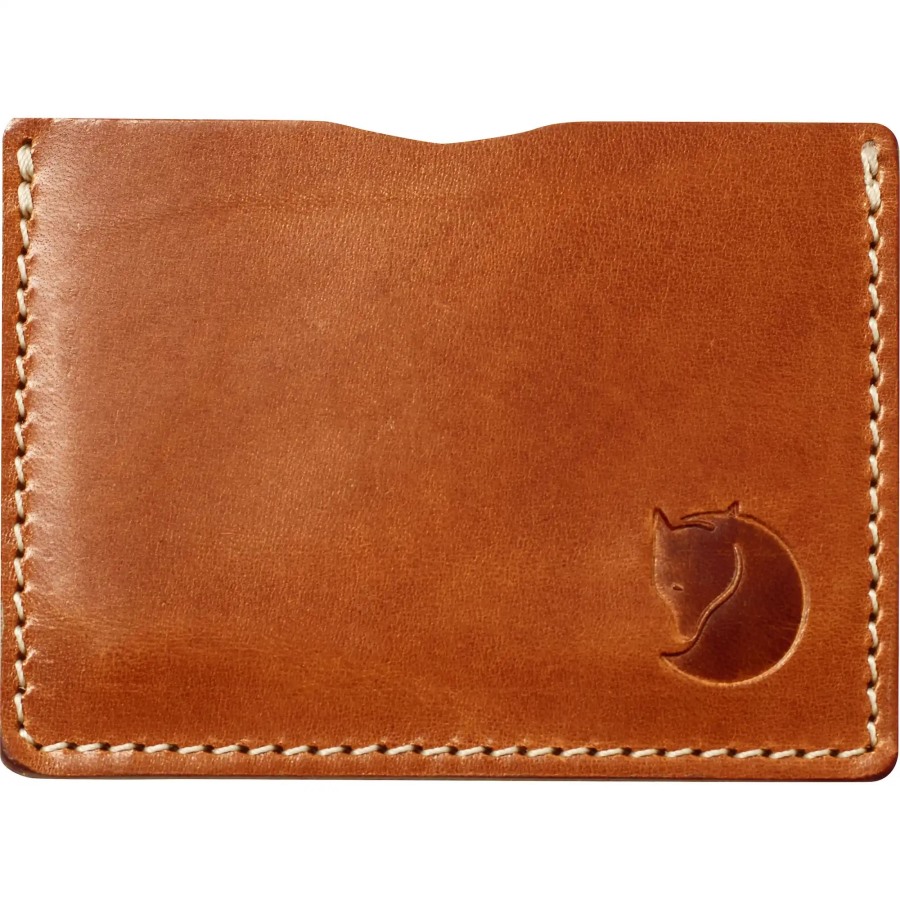 Leather Cognac Fjällräven Brand Övik Card Holder