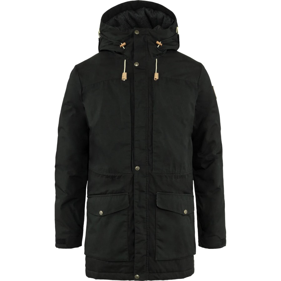 Black Fjällräven Singi Wool Padded Parka M