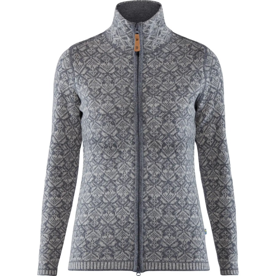 Snow Cardigan W Fjällräven Grey