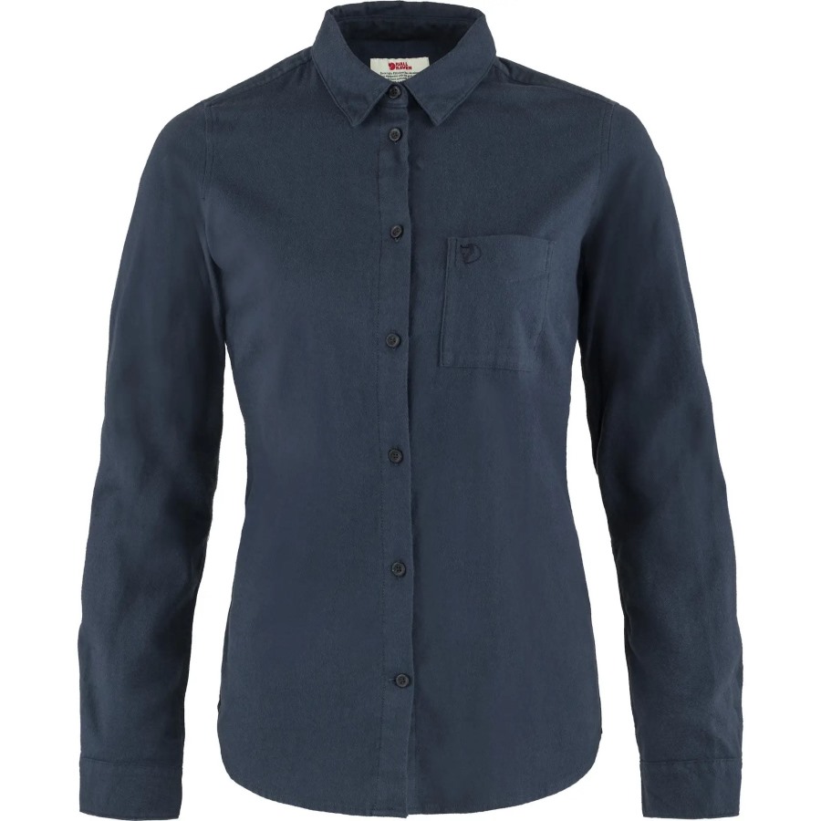Övik Flannel Shirt W Navy-Navy Fjällräven