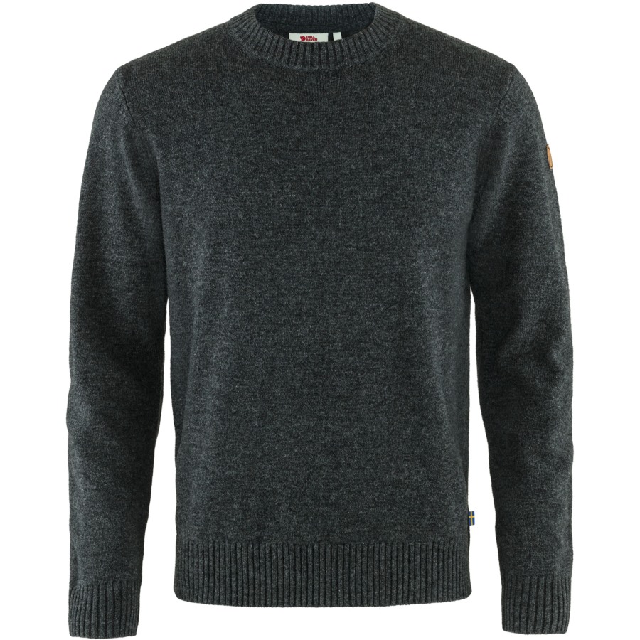 Fjällräven Dark Grey Övik Round-Neck Sweater M