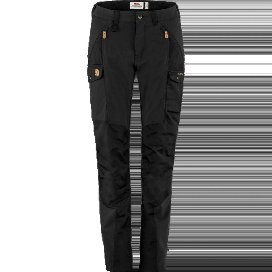 Black Fjällräven Nikka Trousers W Long