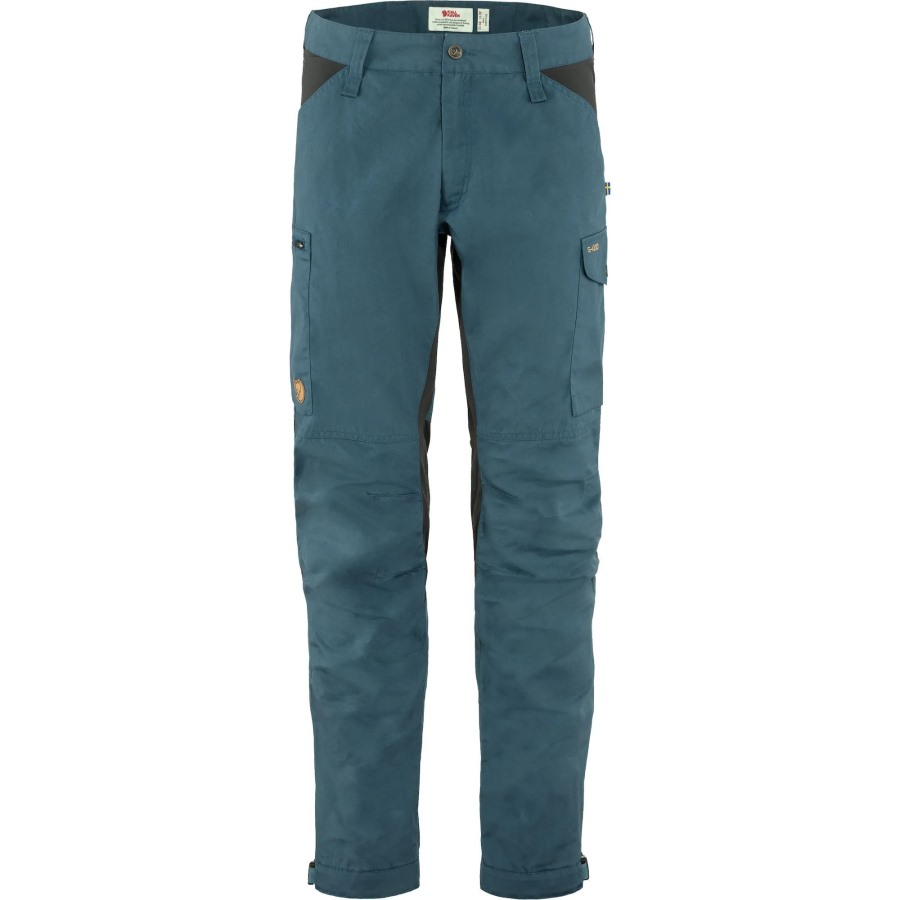 Kaipak Trousers M Long Uncle Blue-Dark Grey Fjällräven