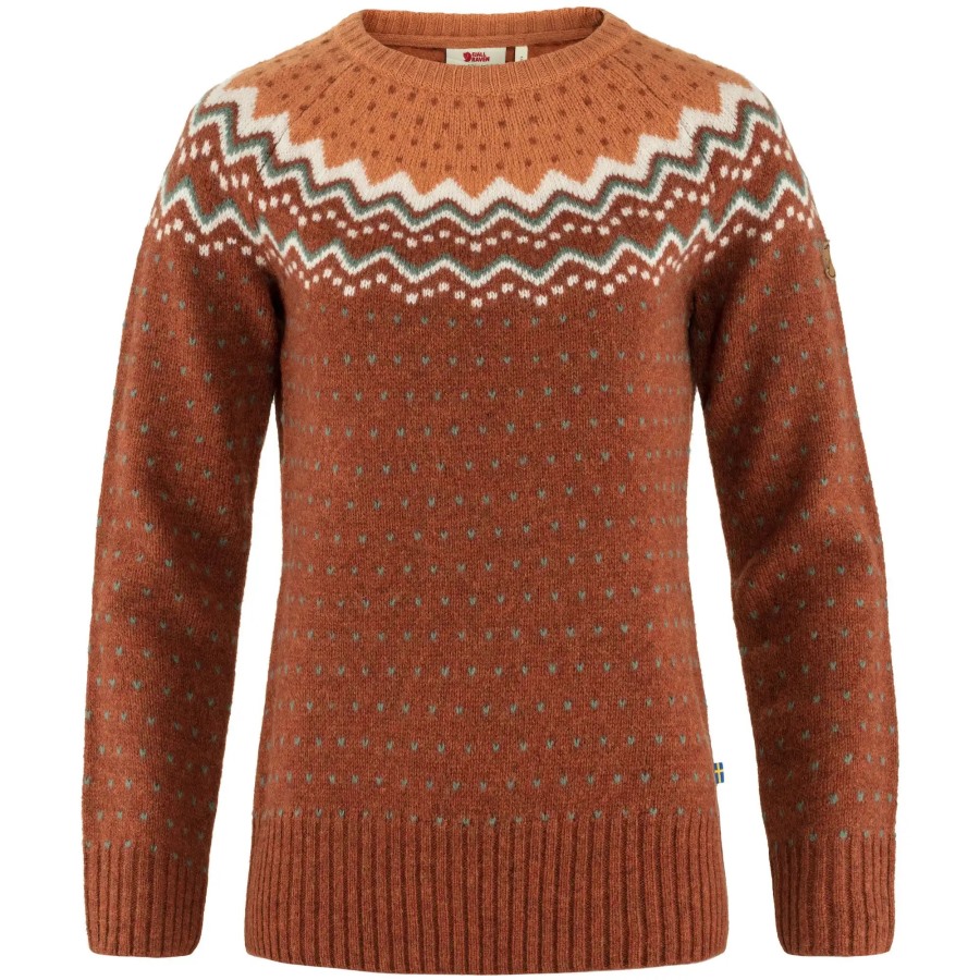 Övik Knit Sweater W Fjällräven Autumn Leaf-Desert Brown