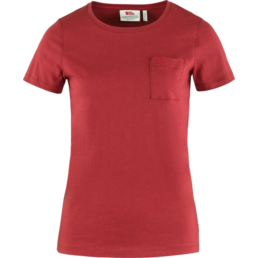 Raspberry Red Fjällräven Brand Övik T-Shirt W