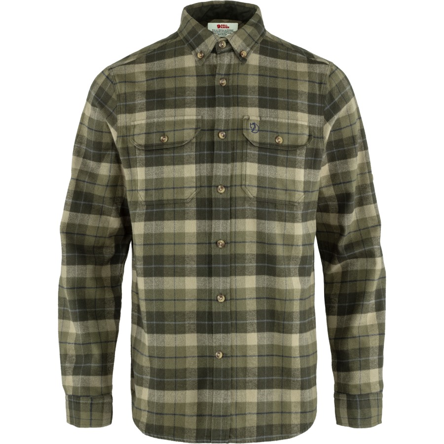 Fjällräven Green-Deep Forest Singi Heavy Flannel Shirt M