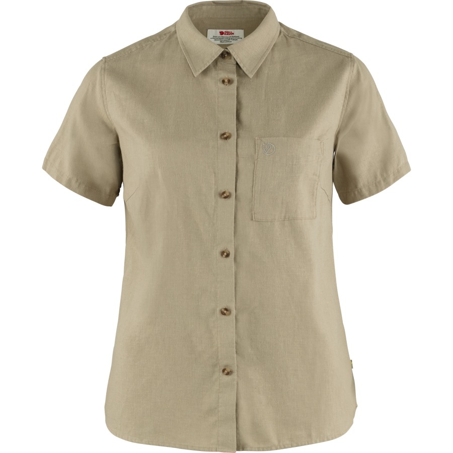 Fjällräven Sand Stone Övik Travel Shirt Ss W