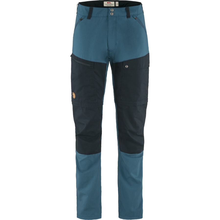 Fjällräven Brand Indigo Blue-Dark Navy Abisko Midsummer Zip Off Trousers M Long