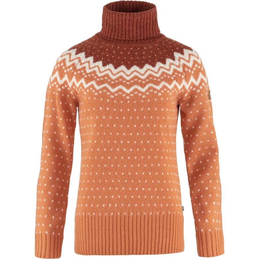 Övik Knit Roller Neck W Desert Brown-Autumn Leaf Fjällräven