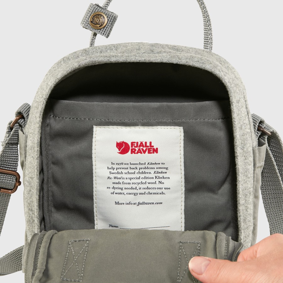 Fjällräven Granite Grey Kånken Re-Wool Sling